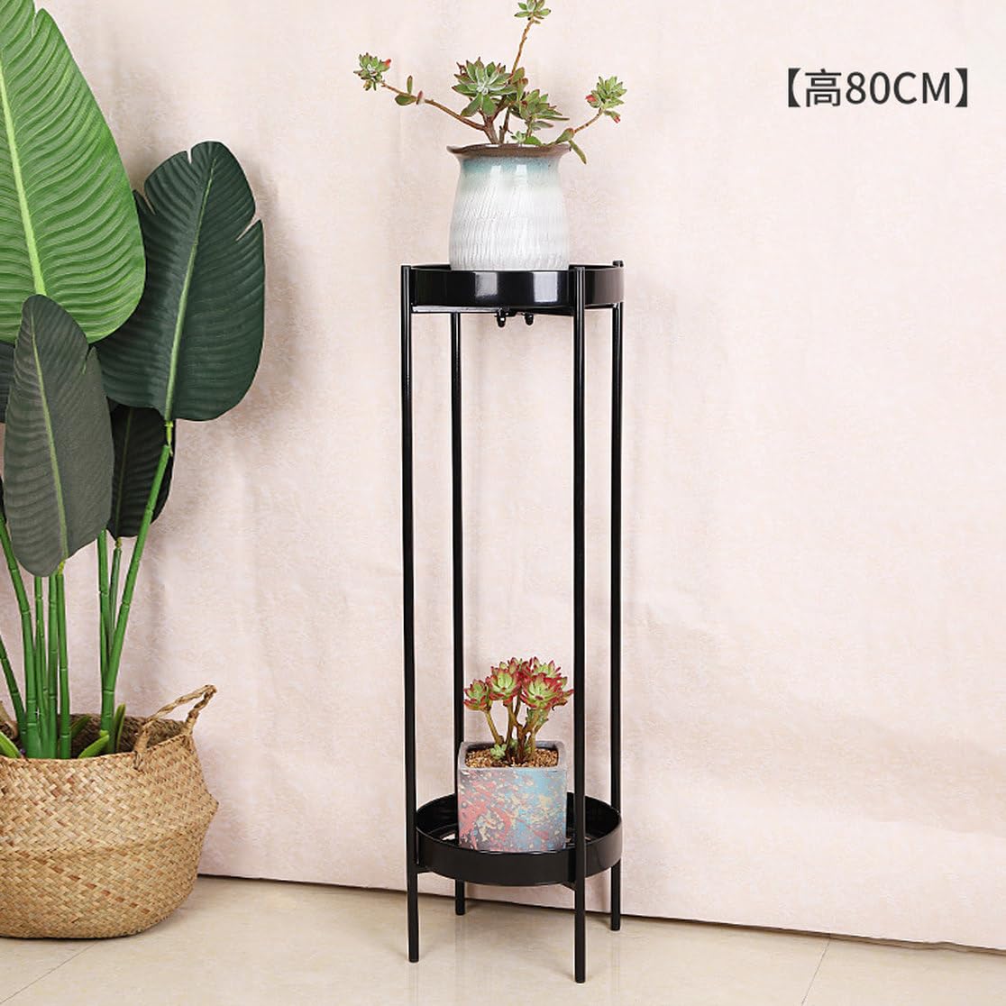 Amazon.co.jp: [GZGZ] フラワースタンド 2段式 80cm 簡単組み立て 消毒